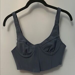 Women's Blue Corset Top